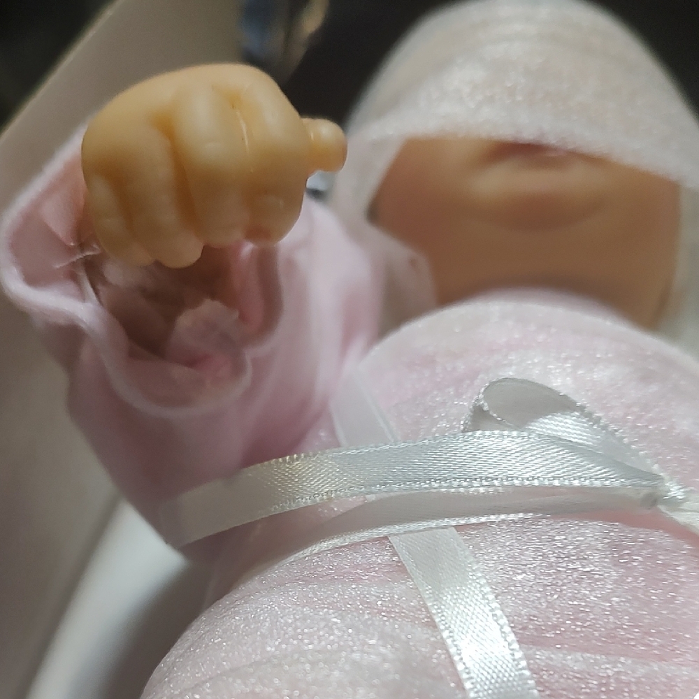 Tiny Ashlyn Baby Doll in Pink Outfit - Picture 8 of 9